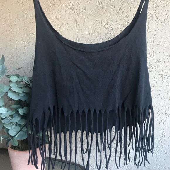 Pink Floyd 1973 true Vintage Distressed Fringe Top - Picture 3 of 4